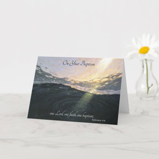 Baptism for Adult  Karte (Kleine Pflanze)