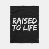 Baptism Gift New Christians Baptismal Quote Raised Fleecedecke (Vorderseite)