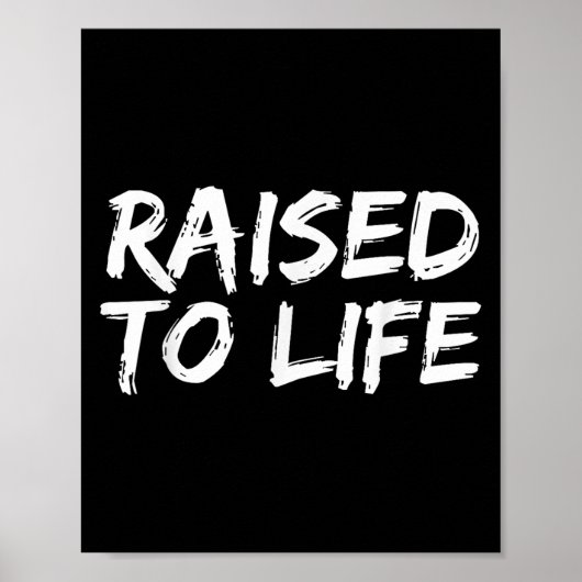 Baptism Gift New Christians Baptismal Quote Raised Poster (Vorne)