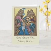 Baptism Greeting Card Karte (Gelbe Blume)