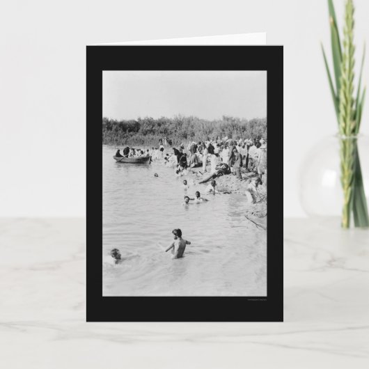 Baptism in the Jordan River 1884 Karte (Vorderseite)