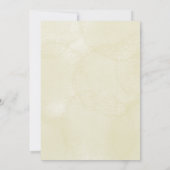 Baptism invitation card featuring a floral cross einladung (Rückseite)