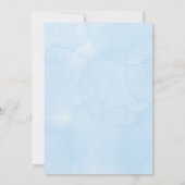 Baptism invitation card featuring blue cross einladung (Rückseite)