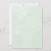 Baptism invitation in watercolour jungle themed  einladung (Rückseite)