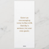 Baptism Invitation | Simple and Elegant Christian Einladung (Rückseite)