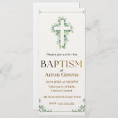 Baptism Invitation | Simple and Elegant Christian Einladung (Vorne/Hinten)