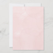 Baptism Invitation with blue floral a gold cross Einladung (Rückseite)