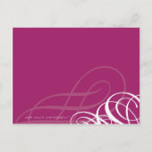 BAPTISM INVITE: Designervogue 5 Einladungspostkarte (Rückseite)