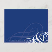 BAPTISM INVITE: Designervogue 7 Einladungspostkarte (Rückseite)