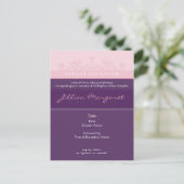 BAPTISM INVITE: elegant 2 Einladungspostkarte (Stehend Vorderseite)