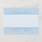 BAPTISM INVITE: elegant 3 Einladungspostkarte (Rückseite)