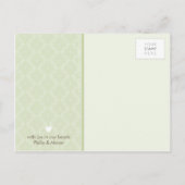 BAPTISM INVITE: oh so schön 3 Einladungspostkarte (Rückseite)