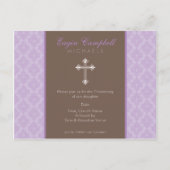 BAPTISM INVITE: oh so schön 7 Einladungspostkarte (Vorderseite)