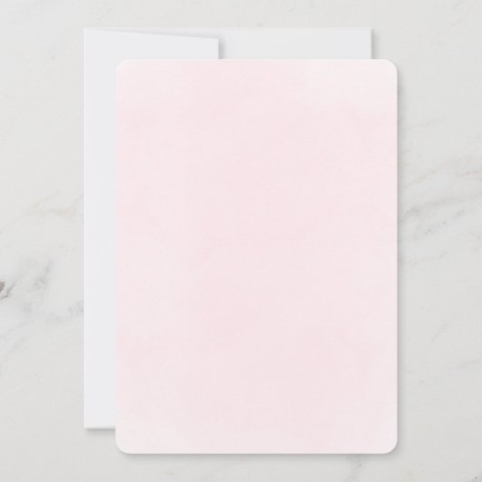 Baptism little pink bow thank you card einladung (Rückseite)