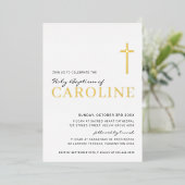 BAPTISM Modernes, hübsches Girl in Rosa Folieneinladung (Stehend vorne)