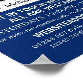 Baptism of Jesus, Christian Bible Class Advert Poster (Ecke)