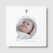 Baptism Round Photo Gästebuch (Vorderseite)