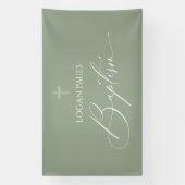 Baptism Sage banner backdrop (Vertikal)
