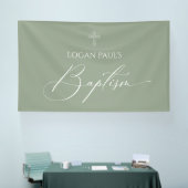 Baptism Sage banner backdrop (Messe)
