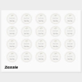 Baptism Sticker | Personalized Botanical (Blatt)