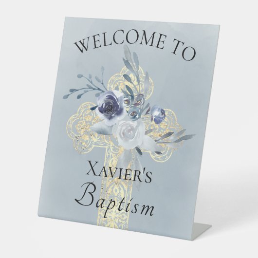 Baptism welcome sign sockelschild (Vorderseite)