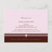 BAPTISMITTELEINLADUNG: rein 2 Einladungspostkarte (Rückseite)