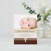 BAPTISMITTELEINLADUNG: Rein 7 Einladungspostkarte (Stehend Vorderseite)