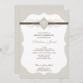 BAPTISMITTELINVITE: makellos 7P Einladung (Vorne/Hinten)