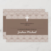 BAPTISMUS: hübsch 4aL Einladung (Vorne/Hinten)