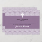 BAPTISMUS: hübsch 5aL Einladung (Vorne/Hinten)