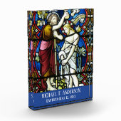 Baptist Buntglas-erwachsener Taufe-Jesuss Johannes Fotoblock (Links)