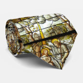 Baptist Buntglas-erwachsener Taufe-Jesuss Johannes Krawatte (Gerollt)