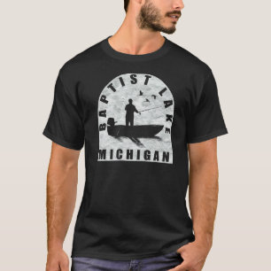 Baptist Lake Angeln Michigan T-Shirt