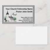 Baptist Watercolor Kirchen Business Cards Visitenkarte (Vorne/Hinten)