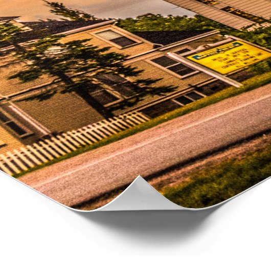 Baptistische Kirche von Windsor, Nova Scotia HDR. Poster (Ecke)