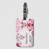 Baptized Christenname Datum Gott segne Sie Custom Gepäckanhänger (Vorderseite Vertikal)