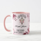 Baptized Christenname Datum Gott segne Sie Custom Tasse (Links)