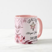 Baptized Christenname Datum Gott segne Sie Custom Tasse (VorderseiteRechts)