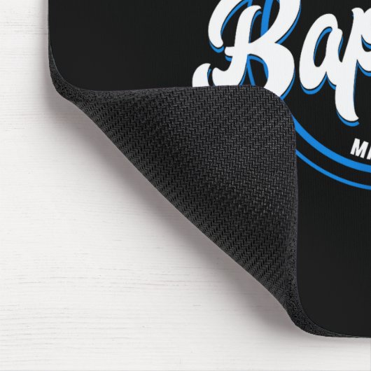 Baptized Christian Baptism Left It In The Water Ma Mousepad (Ecke)