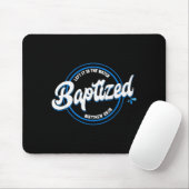 Baptized Christian Baptism Left It In The Water Ma Mousepad (Mit Mouse)