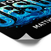 Baptized I Have Decided To Follow Jesus Baptism Poster (Ecke)