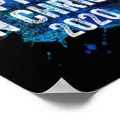 Baptized in Christ 2020 Baptism Church Christian C Poster (Ecke)