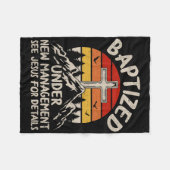 Baptized Under New Management See Jesus Baptism Ch Fleecedecke (Vorderseite (Horizontal))
