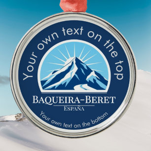 Baqueira-Beret Spanien España Medaille Ornament Aus Metall
