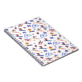 Baqueira Beret Spanien Ski-Snowboard-Muster Notizblock (Rechte Seite)