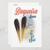 Baqueira Spanien Reiseplakat (Vorne/Hinten)