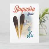 Baqueira Spanien Reiseplakat (Stehend Vorderseite)