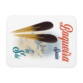 Baqueira Spanien Reiseplakat Magnet (Horizontal)