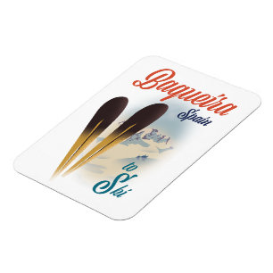 Baqueira Spanien Reiseplakat Magnet