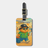 Bär 01 Kinder Gepäckanhänger (Vorderseite vertikal)
